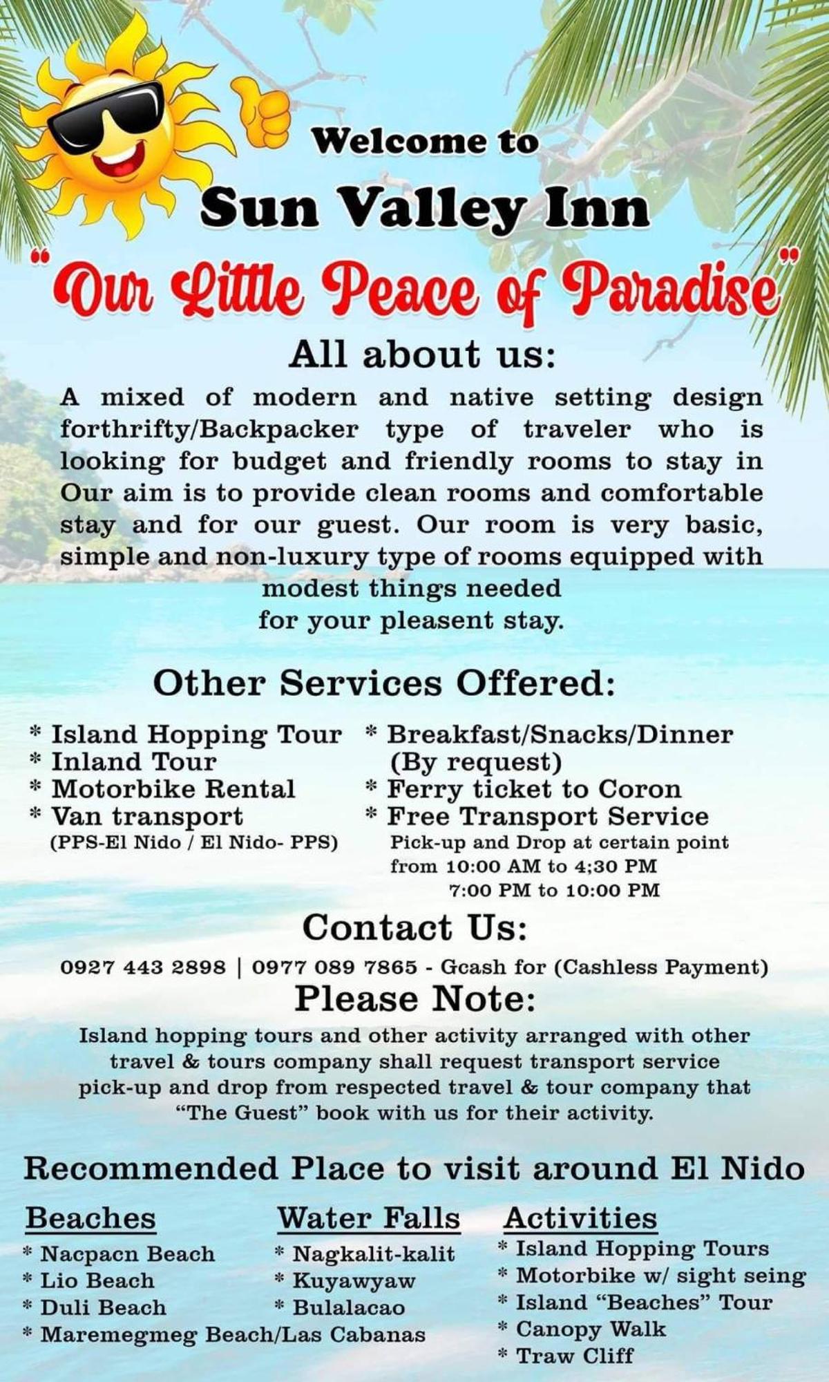 El Nido Hostel Sun Valley Екстер'єр фото